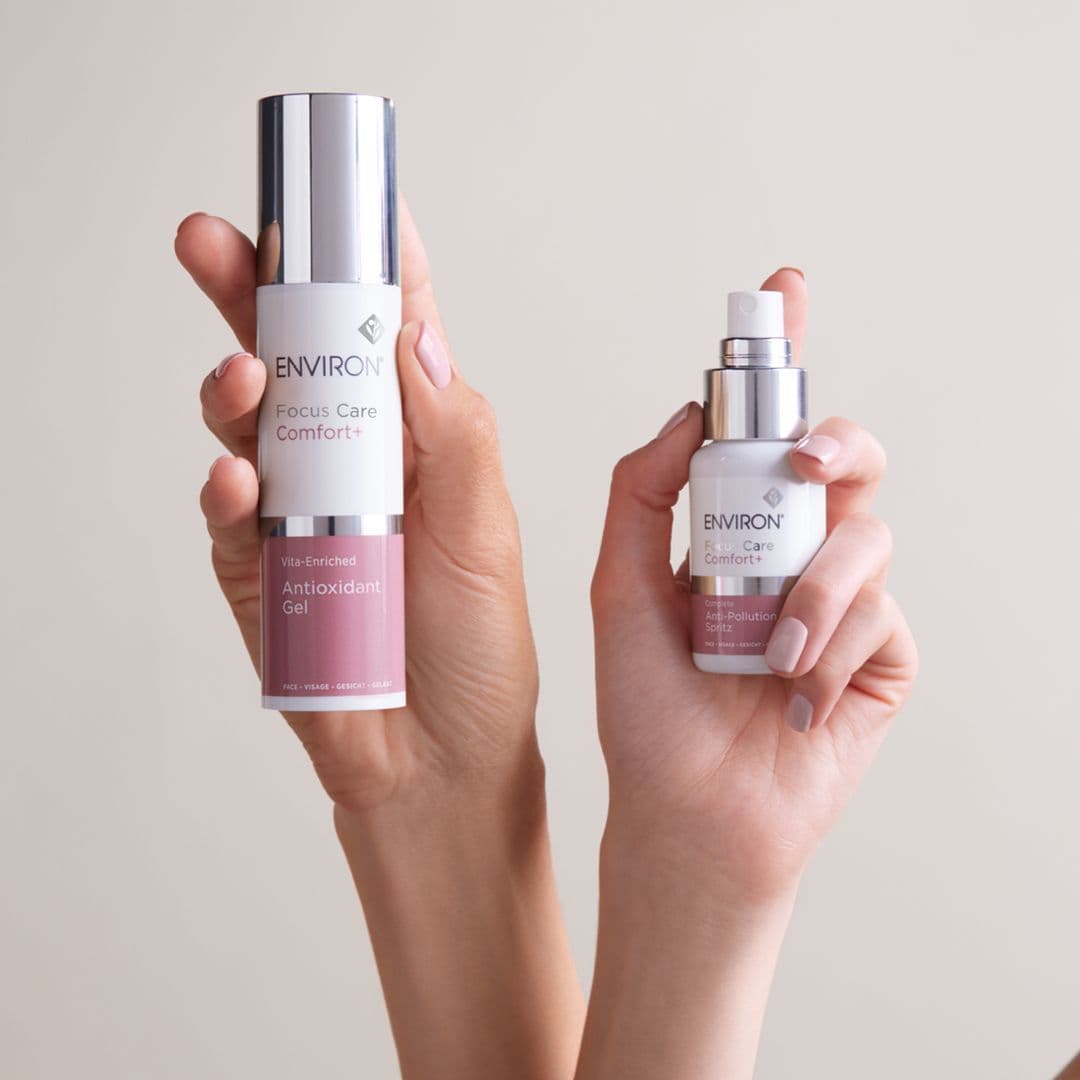 Environ Focus Care Comfort+ Antioxidant Gel og Anti-Pollution Spritz